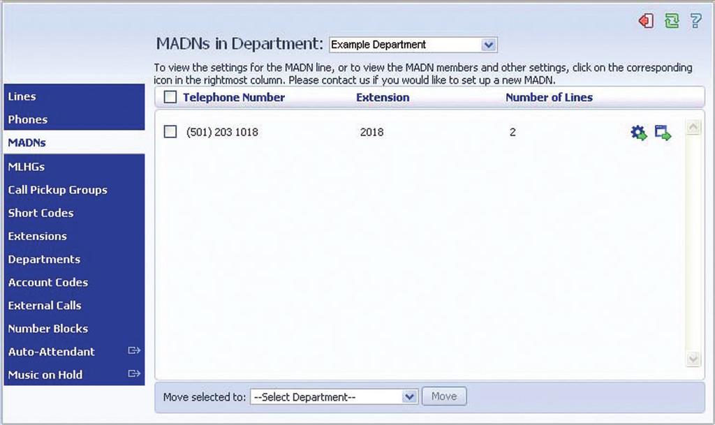 2.2 MADNs A Multiple Appearance Directory Number (MADN) is a single number that is associated with a number of Business Group Lines, or even other MADNs and MLHGs.