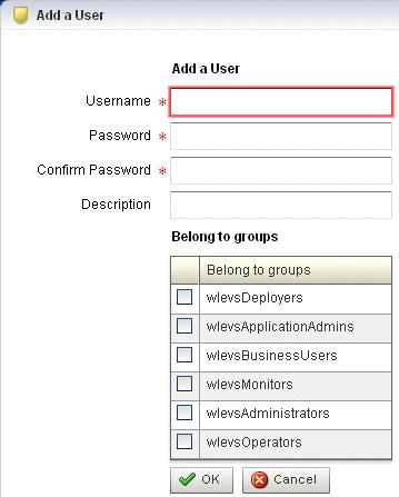 The Add a User panel appears as Figure 21 2 shows.