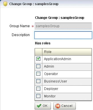 Deleting a Group 5. Click the Modify Group button at the bottom of the right pane. The Change Group panel appears as Figure 22 2 shows. Figure 22 4 Change Group Panel 6.