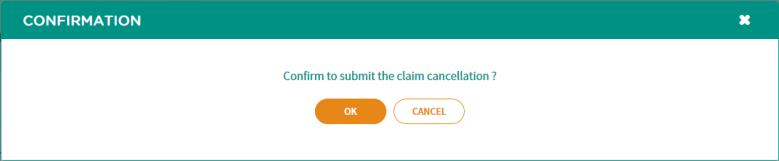 4. You will be taken to the Claim Cancellation page. Click the v icon to expand the drop-down list, and select your reason for cancelling your claim. Click the Submit button. 5.