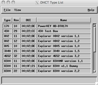 Load the DHCT Type First-Time Provisioning Instructions Enter the settop type into the DNCS using the Administrative Console.
