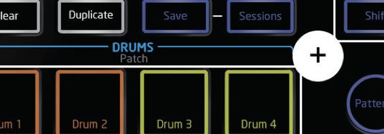 Circuit v1.3 New Features CIRCUIT FIRMWARE - SAMPLE FLIP Sample Audition In fi rmware v1.3 it is now possible to audition Drum Samples from the Drum Patch View.