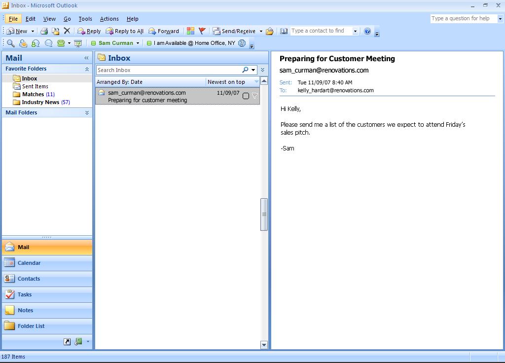 Integrated in the applications you use everyday: IBM Sametime in Microsoft Outlook, Office,