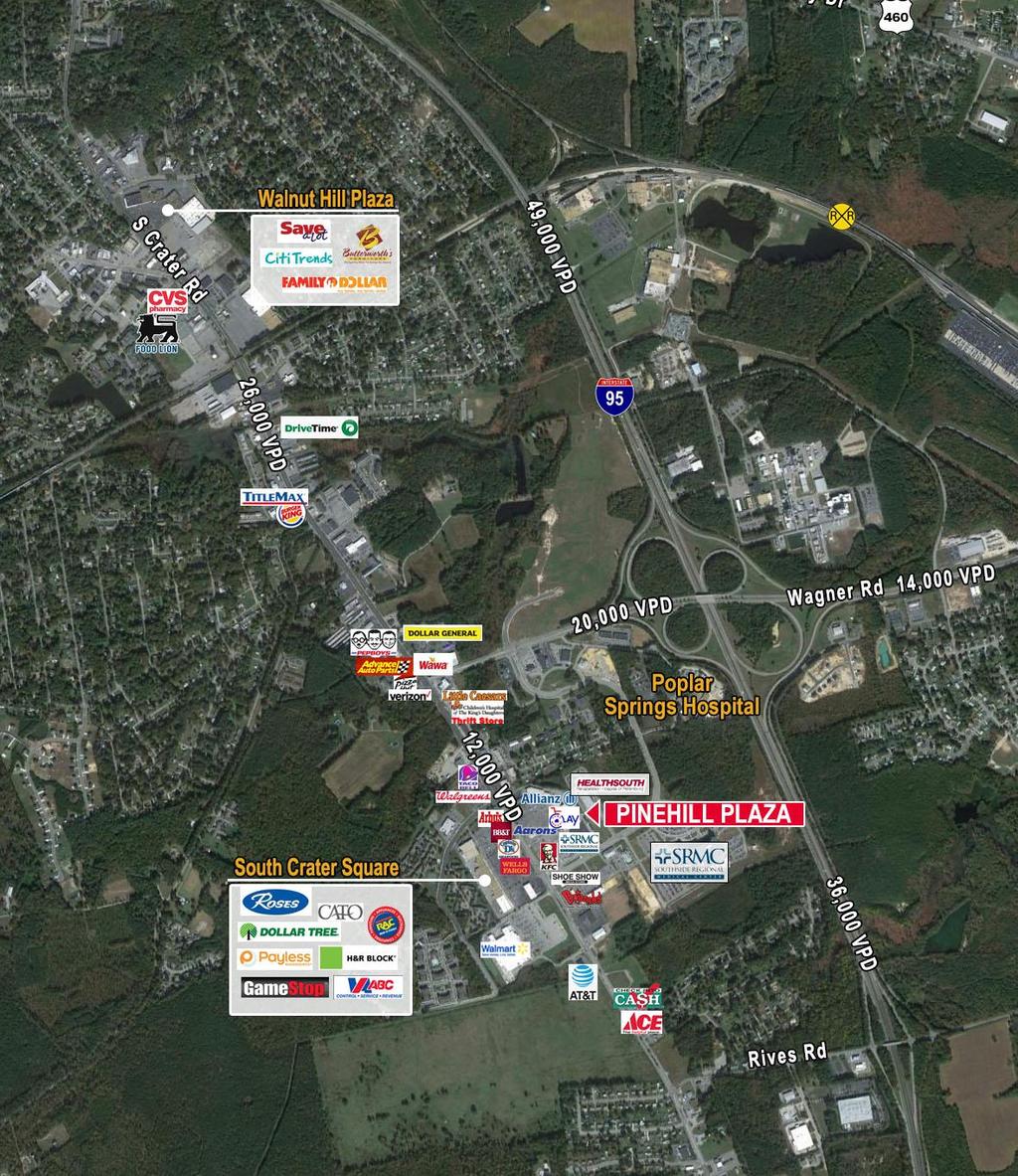 Property Features 24,600 SF of anchor space Join Southside Regional Annex, Clay Home Medical, Aaron s and Allianz 1,100 SF 7,709 SF of retail/office/medical space also available Two signalized access