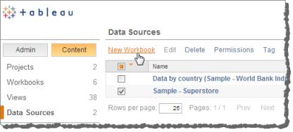 The following procedure uses the Superstore sample data source that comes with Tableau Desktop, and is published to Tableau Server, to build a view that incorporates information about sales by