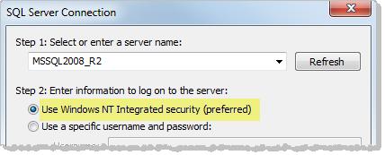 When you create the data connection, select Use Windows NT Integrated security for the workbook's live connection to a SQL Server