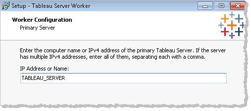 a load balancer. 1. Install Tableau Server on your primary computer. 2. After Setup completes, check the Status table on the Maintenance page.