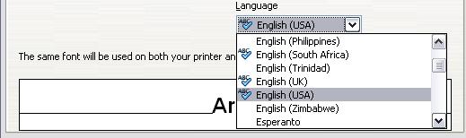 Within the document, you can apply a separate language to any paragraph style. This setting has priority over the language of the whole document.