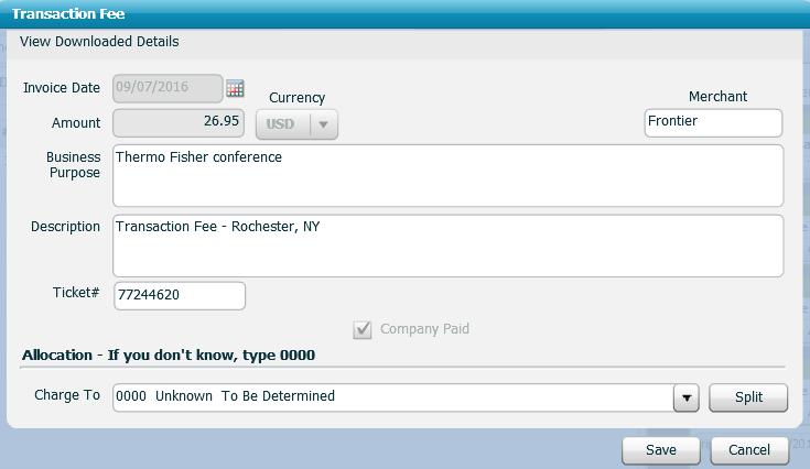 Entering Expenses Transaction Fee ORAU Paid (Booked through Concur or ISS) Step 1: Enter Business Purpose Step 2: Enter