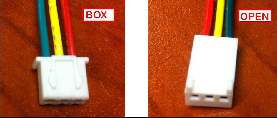 There are two possible connector types: Box and Open. 2.