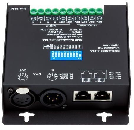 Provides up to 4 channels of output, suitable for 1 Red- Green-Blue-Other device or 4 different white channels, for example.