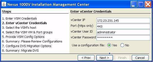 Chapter 3 Setting Up a VSM with a Copy of a Configuration File Step 5 Step 6 In the