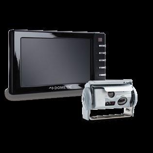 CAMERA-MONITOR SYSTEMS FOR OPTIMAL CLOSE RANGE AND LONG RANGE VISION REVERSING VIDEO SYSTEM WITH TWIN CAMERA: In reverse gear, the monitor transmits an accurate picture of the area directly behind