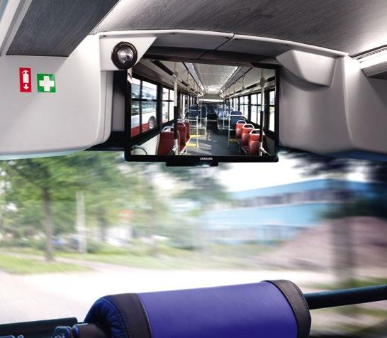 INTERIOR SURVEILLANCE CAMERAS SAFE AND SECURE INSIDE AND OUT Numerous studies have shown: fitting public transport vehicles with video cameras is an effective way to prevent assaults and vandalism.