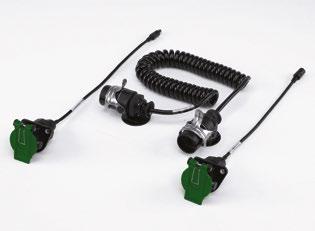ACCESSORIES FOR CAMERA-MONITOR SYSTEMS ACCESSORIES FOR TRAILERS AND TRACTOR-TRAILERS HEAVY-DUTY SPIRAL CABLE SETS, SYSTEM AND EXTENSION CABLE You want to extend a reversing video system to include a