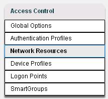 Defining Network Resources To be able to connect to a resource using a SmartAccess logon point defined on CAG, we must previously have configured those network resources.