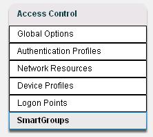 Linking It All Together with SmartGroups Defining SmartGroups We can find SmartGroups at the bottom of the Access Control section and they do literally link the previous components together.