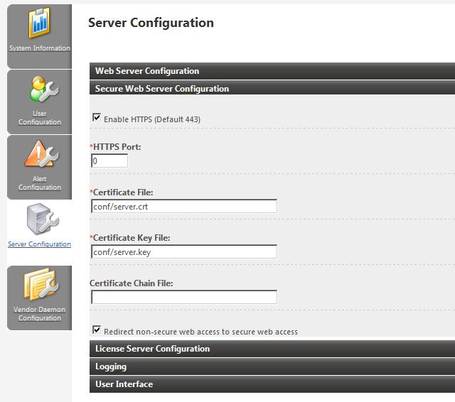 Chapter 2 Securing License Server with HTTPS Especially if you integrate your License Server administrators with Active Directory accounts, you probably will want to ensure that HTTPS is used to