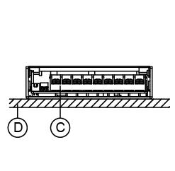 Assembly & Installation A B C D Side Mounting: Fig. 2 and Fig. 3 show the mounting hole locations for power supply assembly onto a metal mounting surface.