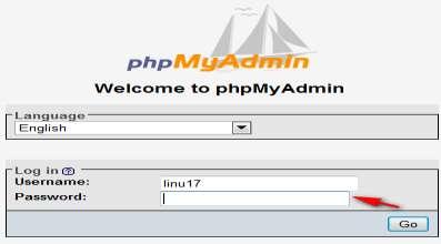 phpmyadmin The Database Tools section also provides you with access to a phpmyadmin interface, and a link to MySQL documentation.