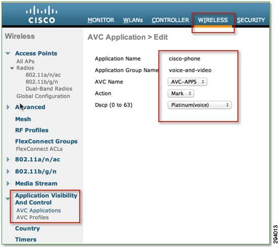 Chapter 7 Application Considerations and License Requirements for BYOD Application Visibility and Control (AVC) Figure 7-18 Cisco AVC Profile Example 1 Creating an AVC Policy Rule An AVC profile can