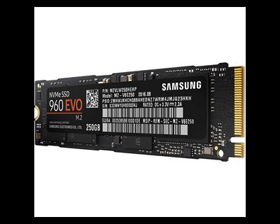 The M.2 connector Samsung 960 EVO 500GB total capacity: 500 GiByte form factor: M.2- connection: PCI Express 3.