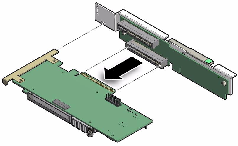3. Place the PCIe card on an antistatic mat. Caution Whenever you remove a PCIe card, you should replace it with another PCIe card or a filler panel.