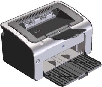 Product views Front and left side view 1 2 7 3 6 5 4 1 Output bin 2 Foldable output tray extension 3 Input tray