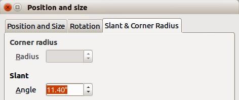 Rotation specify the number of degrees that you want to rotate the selected object, or click in the rotation grid. Angle enter the number of degrees that you want to rotate the selected object.