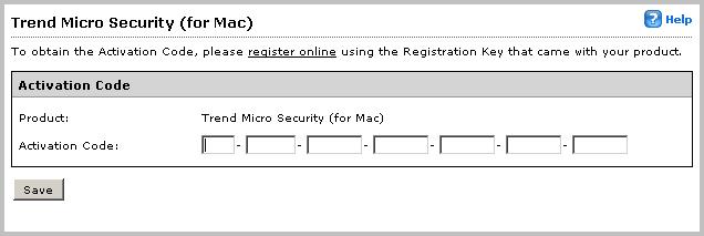 After you complete the registration, Trend Micro sends an email with the Activation Code. You can then continue with activation.