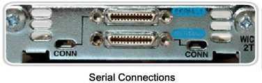 The first cable type has a male DB-60 connector on the Cisco end and a male Winchester connector on the network end.