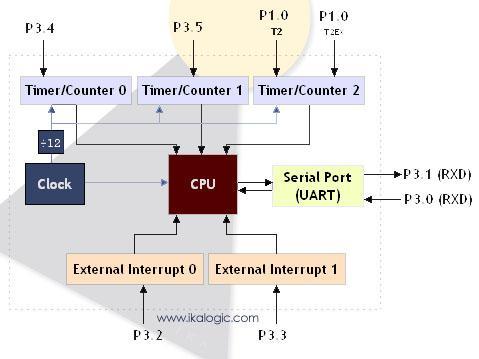 figure 4.1 The serial port, using a UART (Universal Asynchronous Receive Transmit) protocol can be used in a wide range of communication applications.