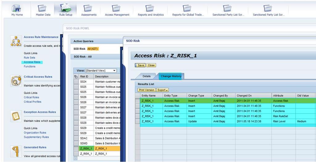 Enable Risk Change Log YES Set to YES to display the Change