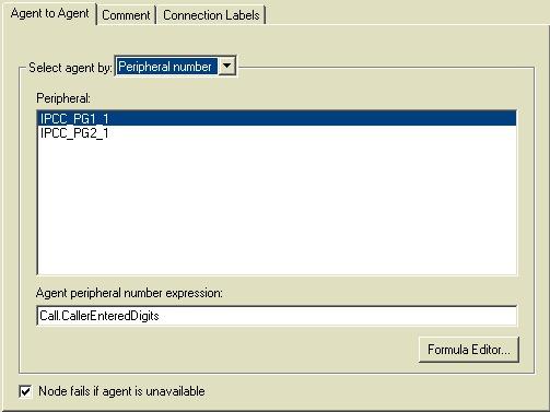 Agent Transfer For example, you may schedule a simple script to run for internal calls that tries to route directly to the agent using the