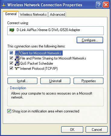10 IP Address Configuration To connect to a network, make sure the proper network settings are configured for DWL-G520.