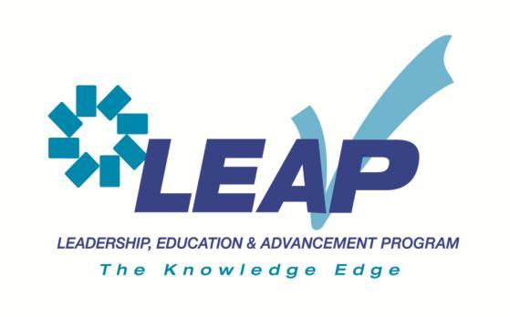 LEAP and CSCIP/Government Leadership, Education, and Advancement Program Individual professional development and smart card training subscription Access to a complete library of educational resources