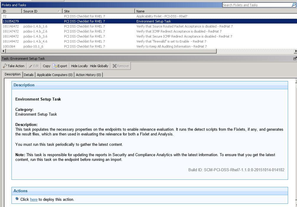 Schedule periodic execution of the Environment Setup Task if you are using any of the mixed content sites. Procedure 1.