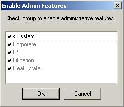 System Manager access Admin users are typically IT staff or other staff responsible for managing physical folder creation and identification (e.g., paralegal, file-room supervisor, etc.).