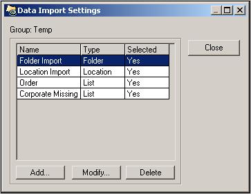 Step 5 Delete all data imports for the group that you want to delete.