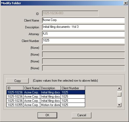 Modifying Folder Information Folder information can only be modified by Group or System Administrators. 1 Enter Admin Mode as a Group or System Administrator.