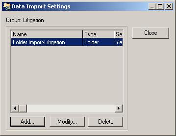 Creating data imports for lists A list is a collection of folder IDs compiled for a specific task, such as: locating missing folders, defining the shelf order used in a file room, etc.