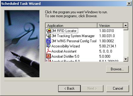 Step 3 Use the Scheduled Task Wizard to schedule the import batch file Perform this step for each of the batch