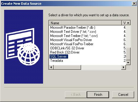1 Start the ODBC Data Source Administrator control panel (part of Administrative Tools). 2 Click the System DSN tab.