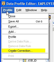 Warehouse Builder data profiling is accessed by creating Data Profile objects in the Projects Navigator, and then using the Data Profile Editor to select profiling sources, configure profiling