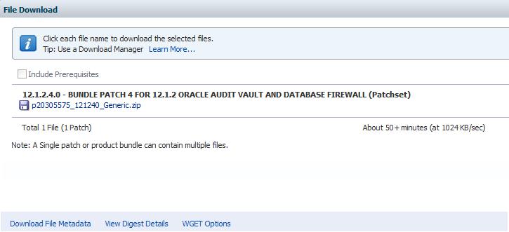 Upgrading Paired Audit Vault Servers and Database Firewalls b. In the Product field, start typing Audit Vault and Database Firewall, and then select the product name. c.