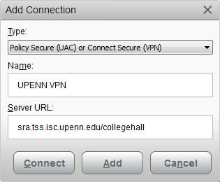 27. Configure the VPN connection.