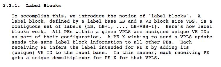 router a domain-wide unique ID ID is an index to locate the actual label value, inside label block Each LSR allocates