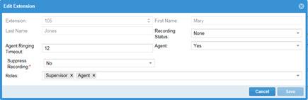 Edit extension To create a new extension in OfficeSuite Contact Center, the intended extension must first exist in OfficeSuite. Once the extension is available in OfficeSuite, follow these steps: 1.
