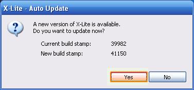 It is possible that the version of X-Lite you have downloaded may not the be latest one available. If so, you may be presented with the option of upgrading.
