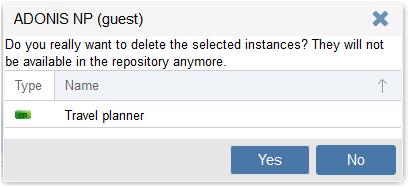 Deleting a referenced object from the repository BOC